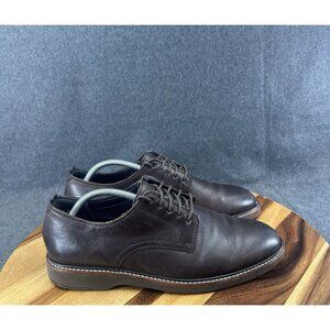 Cole Haan Grand OS Lace-Up Leather Dress Shoes Brown Men's 10M C30692